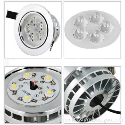 Excellent New Design High Power 5W  Downlight  Lamps Sliver Surfac